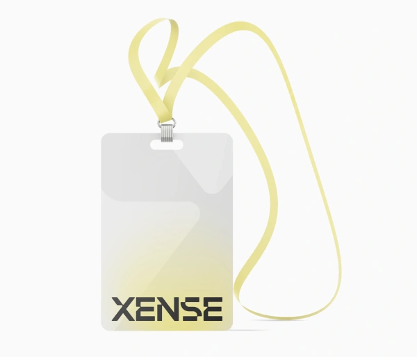 Paserkort med Xense logotyp