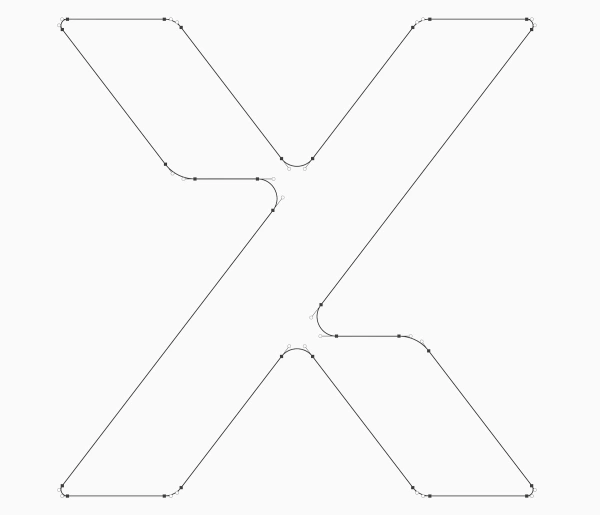 Stiliserad bild av Xense logotyp med ankarpunker