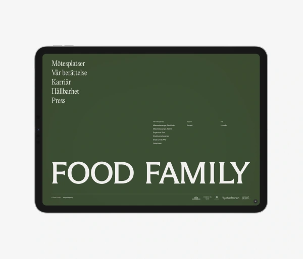 Food Family Footer